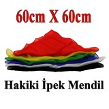 Hakiki ipek Mendil 60cm