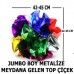 Meydana Gelen 45 cm Jumbo Boy Metalize Top Çiçek
